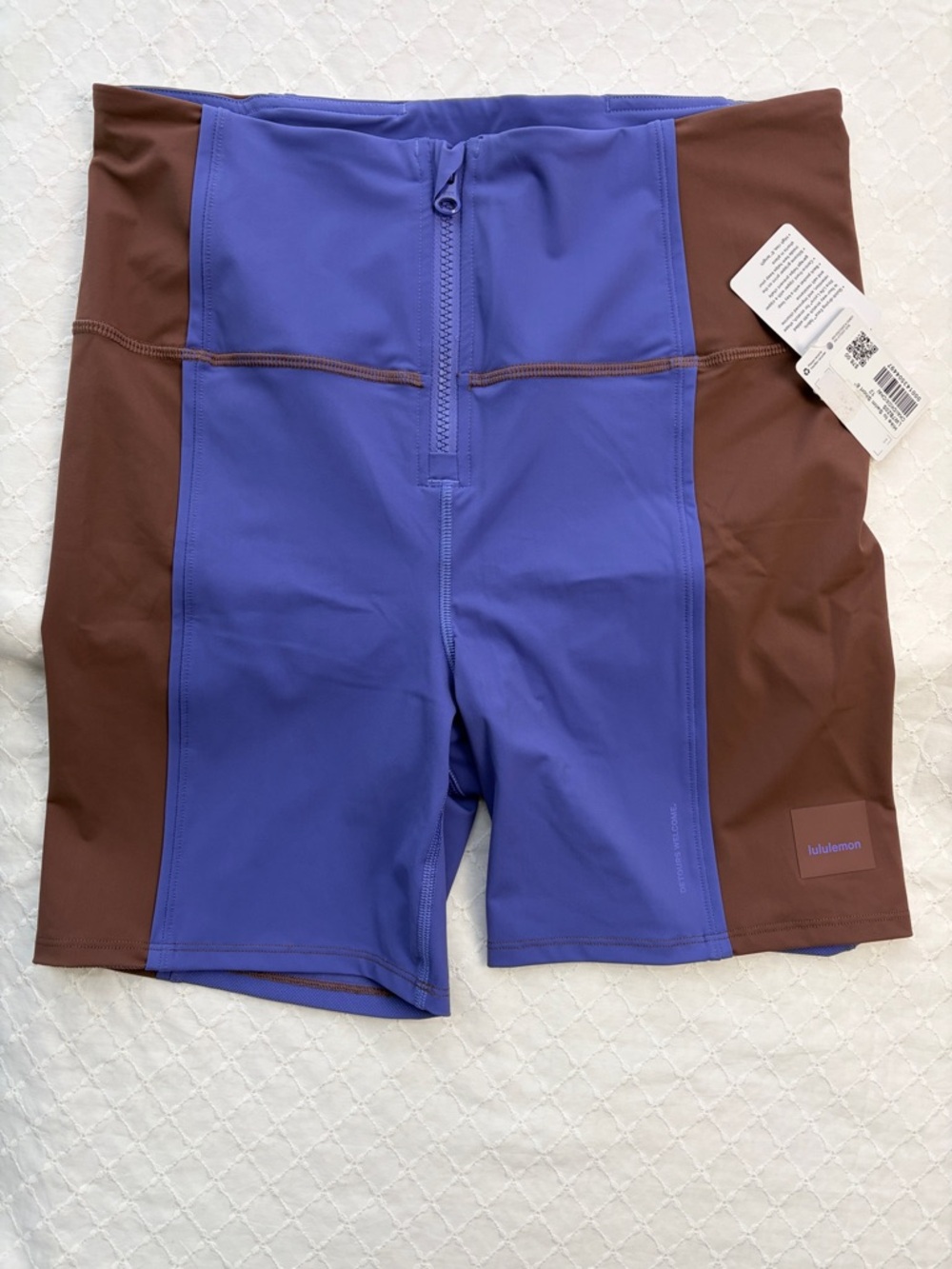 Lululemon Hike to Swim Short 6", Size 12, Color: Dark Oxide/Charged Indigo, NWT